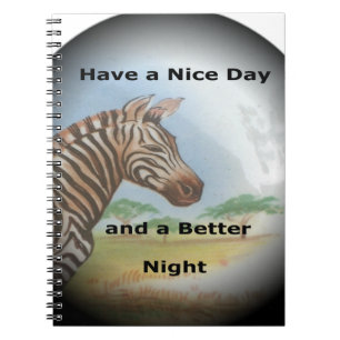 Zebra Portrait, Amboseli: Der Geist des Wilden Notizblock