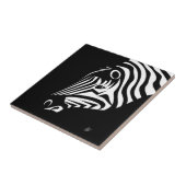 Zebra Portrait Keramik Tile Fliese (Seite)