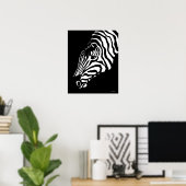 Zebra Portrait Poster Art (Heimbüro)