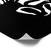Zebra Portrait Poster Art (Ecke)
