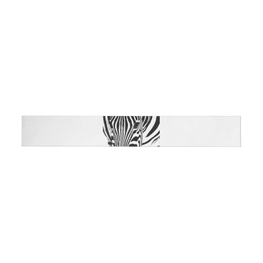 Zebra-Portrait schwarz-weiß (Person)