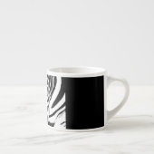 Zebra-Portrait schwarz-weiß Espressotasse (Rechts)