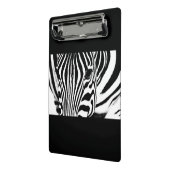 Zebra-Portrait schwarz-weiß Mini Klemmbrett (Gewinkelt2)
