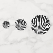 Zebra portrait Schwarzweiß-Foto Konfetti (Vorderseiten)