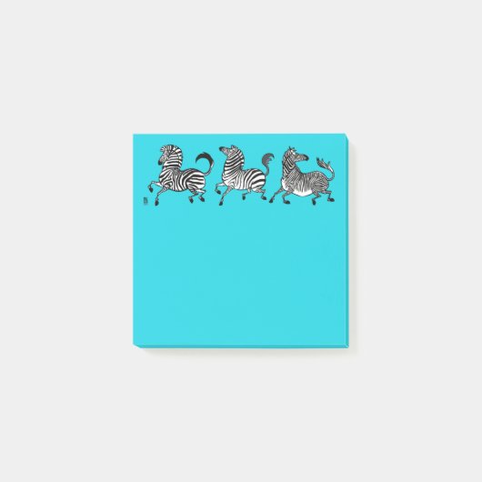 Zebra-Post-it-Hinweise Post-it Klebezettel (Vorderseite)