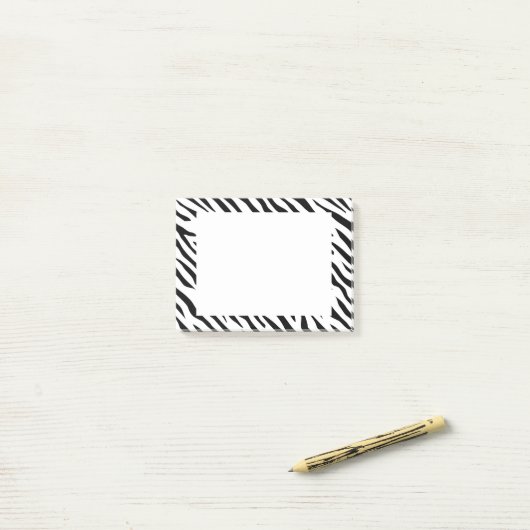 Zebra Post-it Klebezettel (Auf Schreibtisch)