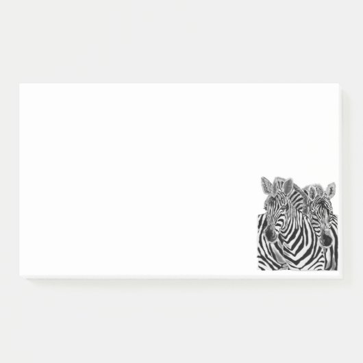 Zebra Post-it® Notizen (Vorderseite)