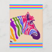 Zebra Postcard Postkarte (Vorderseite)