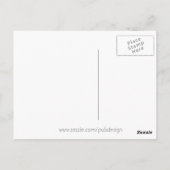 Zebra Postcard Postkarte (Rückseite)