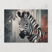 Zebra Postcard Postkarte (Vorderseite)