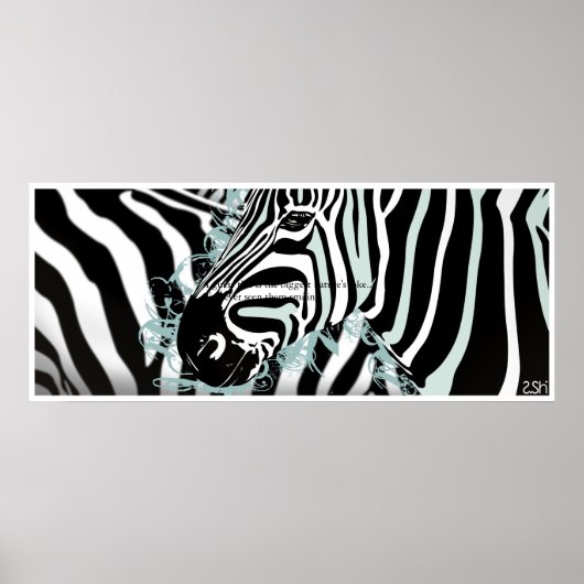 Zebra Poster (Vorne)