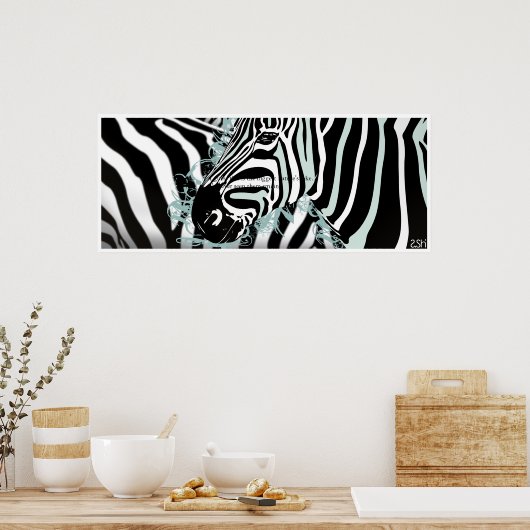 Zebra Poster (Küche)