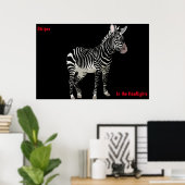 Zebra Poster (Heimbüro)