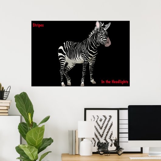 Zebra Poster (Heimbüro)