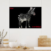 Zebra Poster (Küche)