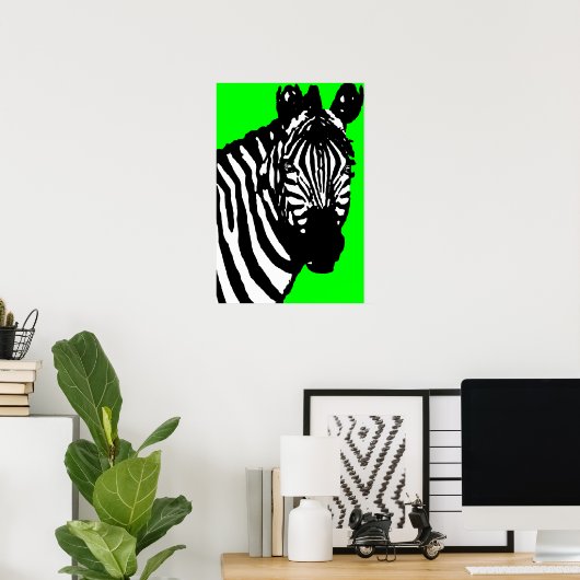 Zebra. Poster (Heimbüro)