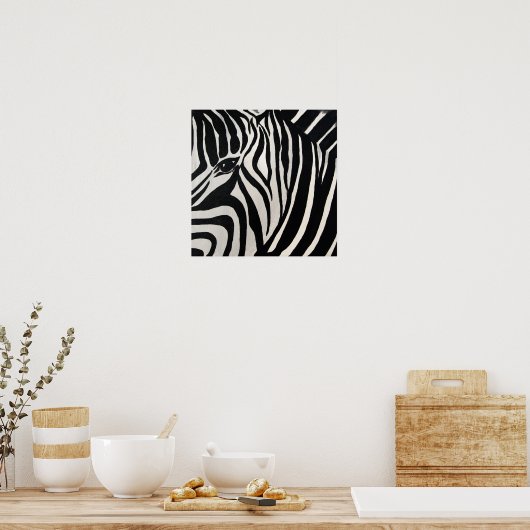 Zebra Poster (Küche)