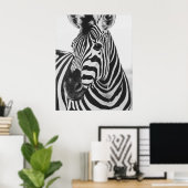 Zebra Poster (Heimbüro)