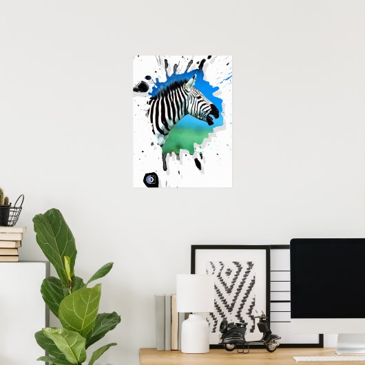 Zebra Poster (Heimbüro)