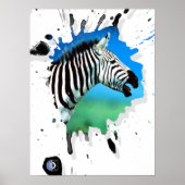 Zebra Poster (Vorne)