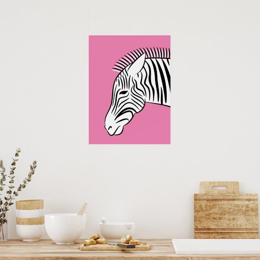 Zebra Poster (Küche)