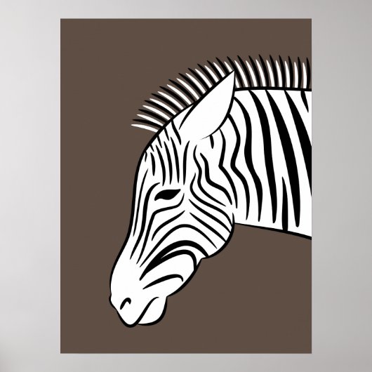 Zebra Poster (Vorne)