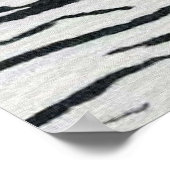 Zebra Poster Artwork Wand Mural (Ecke)