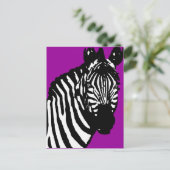 Zebra. Postkarte (Stehend Vorderseite)