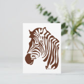 Zebra Postkarte (Stehend Vorderseite)