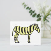 Zebra Postkarte (Stehend Vorderseite)