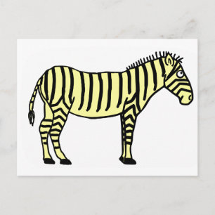 Zebra Postkarte