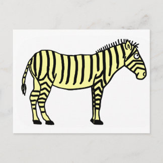 Zebra Postkarte