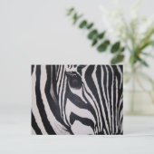 Zebra Postkarte (Stehend Vorderseite)