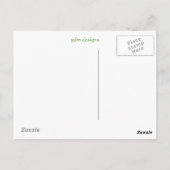 Zebra Postkarte (Rückseite)