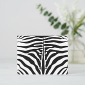 Zebra Postkarte (Stehend Vorderseite)