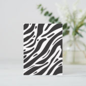 Zebra Postkarte (Stehend Vorderseite)