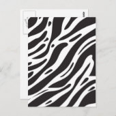 Zebra Postkarte (Vorne/Hinten)
