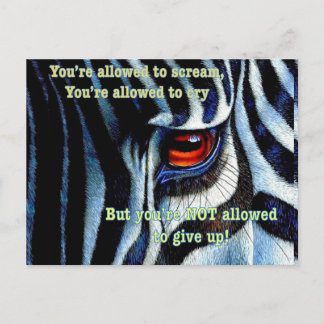 Zebra Postkarte