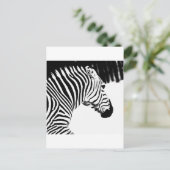 Zebra Postkarte (Stehend Vorderseite)