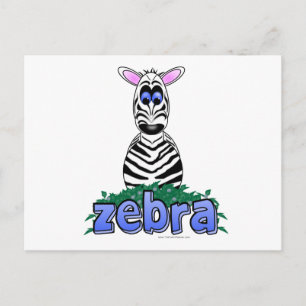 ZEBRA POSTKARTE