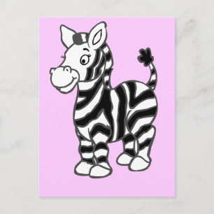 Zebra Postkarte