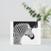 Zebra Postkarte (Stehend Vorderseite)