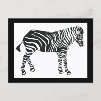 Zebra Postkarte