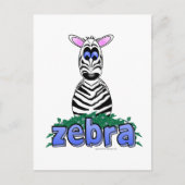 ZEBRA POSTKARTE (Vorderseite)