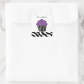 Zebra Princake Quadratischer Aufkleber (Tasche)