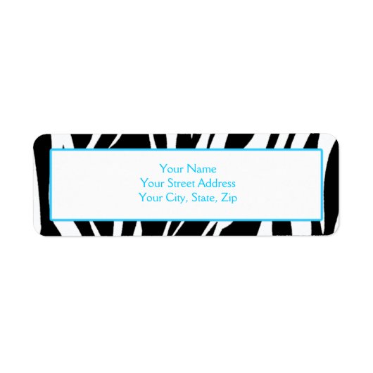 Zebra Print Address Labels (Vorne)