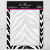 Zebra Print and Lace Briefkopf (Vorderseite)