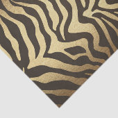 Zebra Print Animal Skins Gold Glam Chic Seidenpapier (Ausschnitt)