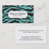 Zebra Print | AQUAMARIN Visitenkarte (Vorne/Hinten)