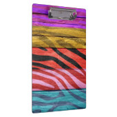 Zebra Print auf Holz #12 Klemmbrett (Rechts)